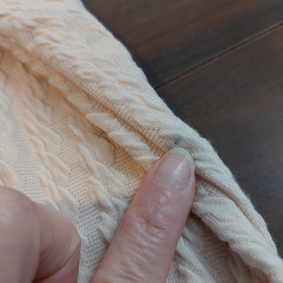 Liz Lisa Kawaii Cropped Beige Cable Knit Cardigan Size Small - Picture 7 of 11